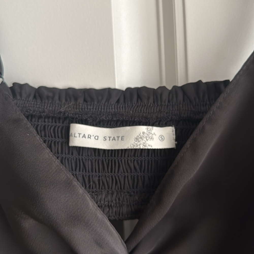 Altar’d State Black Ruffle Dress - Picture 5 of 6